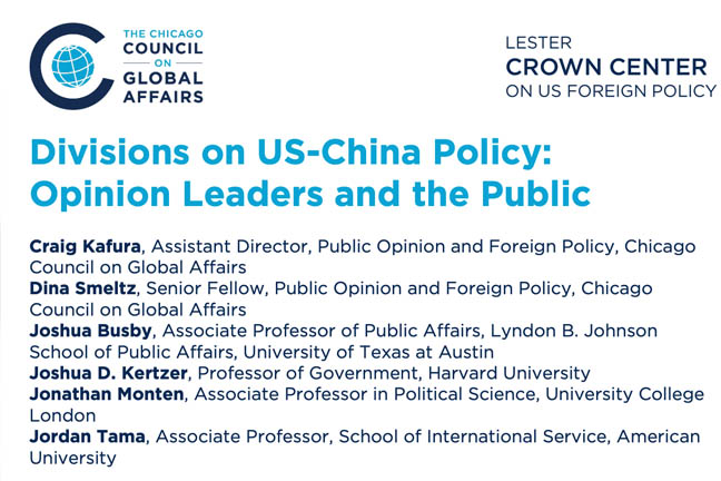 Divisions on US-China Policy